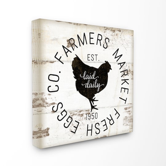 Stupell Industries Fresh Egg Co Vintage Sign Canvas Wall Art